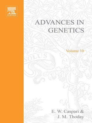 cover image of Advances in Genetics
